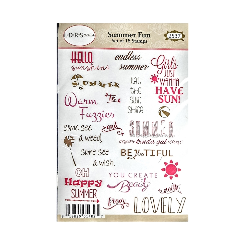 Summer Fun Set of 18 Stamps. NWT